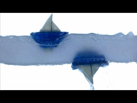 How upside-down floating boats appear to defy gravity