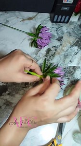 Thistle flower full video tutorial #reelsvideoシ #fuzzywireflower #handmadewithlove #tips #crafting #handmade #tutorial #flowers | Ayumi Fabs Collection