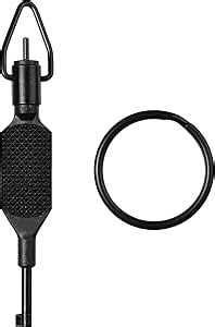 JOTOVO Flat Knurled Swivel Key, Universal Standard Handcuff Key 4" Long with Detachable Keyring, Black at Amazon Men’s Clothing store