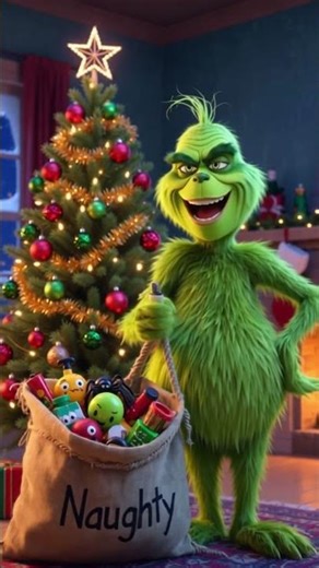 The Grinch Burns the Who’s Toys 😈🎄#thegrinch #parody #shorts #christmas