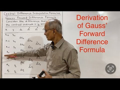 Derivation of Gauss’ Forward Difference Formula