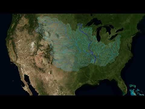 The land drained by the Mississippi River and all its tributaries