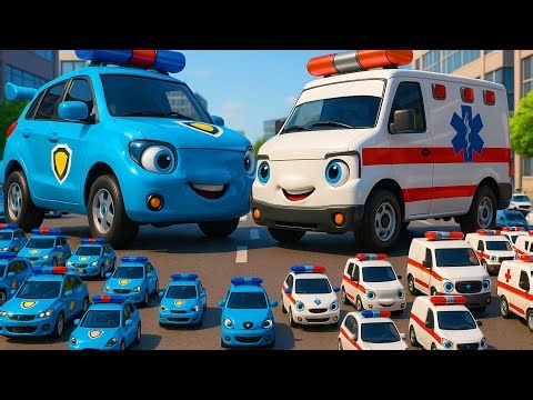 Chaos in the Fog!! 🌫️😱 | Police Car & Friends Rescue Cars Cartoon