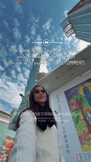 This view at Taipei 101 felt different… 🌃🇹🇼 #viktoriavlogs #taiwantravel #taipei101 #travelvlog