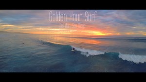 Golden Hour Surf From Above