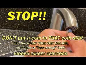 HOW TO REPLACE COIN SLOT FAUCET AERATORS