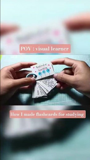 how I made flashcards for studying #flashcards