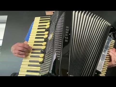For Sale: Rare 1957 Black Hohner Gola Piano Accordion LMMH 41/120 #accordionshop #hohner #gola