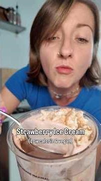 Strawberry Ice Cream / Healthy Vegan Weight Loss 🍓