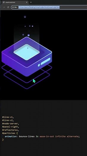 3D Server Loader Animation | HTML & CSS Animation Tutorial #coding #html