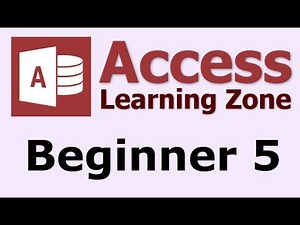 Microsoft Access Beginner Level 5 - Introduction