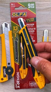 Always sharp means always #efficient! ⚡ Thanks to our snap-off technology, professionals everywhere can get a fresh blade in just a few seconds, which allows for minimal downtime between projects. A snap-off blade gives you confidence and peace of mind knowing you will never have to worry about a dull blade. And it doesn't matter which knife you're using, all of our #tools are created for ease of use, durability and reliability — there's nothing you can't do 👊 | OLFA Pro