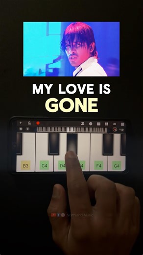 Arya 2 | My Love is Gone | Allu Arjun❤️ Easy onefinger piano👆🏻🎹 #arya #alluarjun #shorts