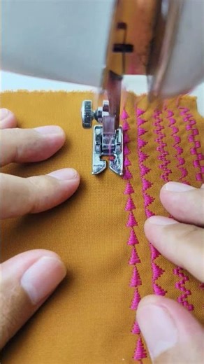 patterned stitching using a Janome sewing machine #sewing