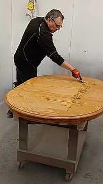 Restoring 90s oak furniture at ‪@ReviveFurnitureServ‬ #refinishing #restoration