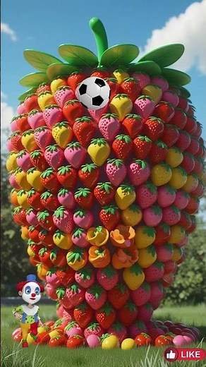 Mystery Strawberry Explosion 🍓💥 What’s Inside? #shorts
