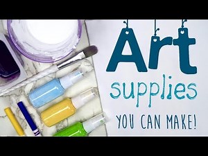 5 Art Supplies YOU can make at home! Art Hacks I actually use 🎨