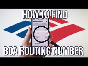 How to Find Bank of America Routing Number - Routing