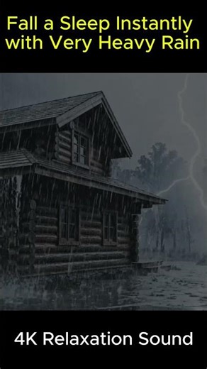 Heavy Rain and Thunder Sounds for Sleeping #rainoundforsleep #relaxing #rain #rainsounds