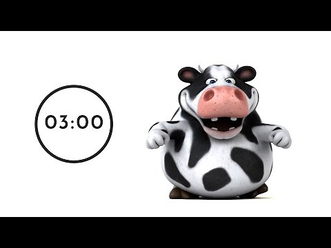 🐮 Moo Moo Time! 3 minute timer happy music for kids