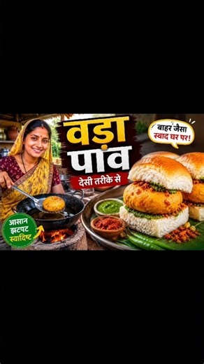 🌶️ देसी स्टाइल वड़ा पाव 😋 | गाँव वाली रसोई का स्वाद | Easy Vada Pav Recipe