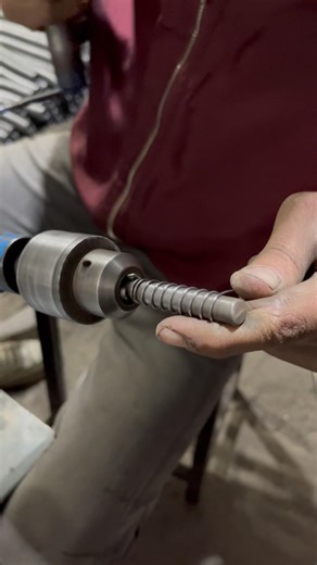 How hand drill makes spring - Using old method #metalcraft #diy #shorts