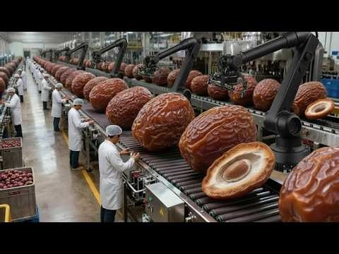 Inside a $100M Saudia Arabia DATE Factory 🌴 How Millions of Dates Are Processed