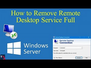 How to Remove Remote Desktop Service | Remove Remote Desktop Service | RDS CAL Remove