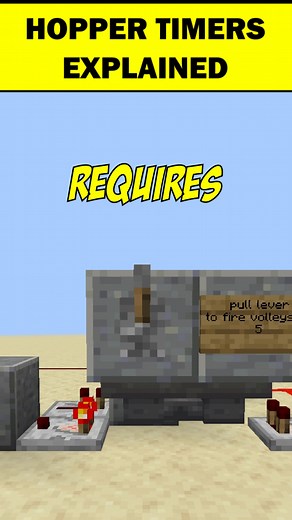 HOPPER TIMERS In Minecraft EXPLAINED! #minecraft #minecrafttutorial #redstone
