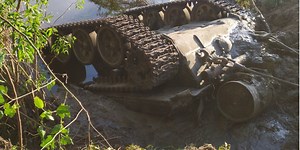Two Russian tanks with dead crew recovered from river bed in Chernihiv Oblast