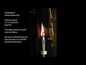 Kinectrics ArcWear ASTM D6413 Vertical Flame Test