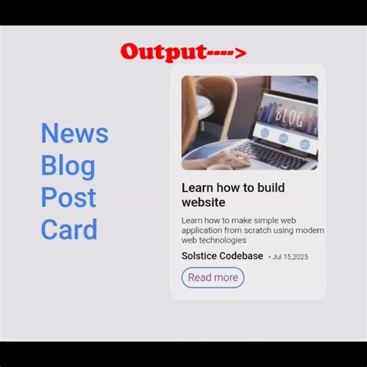 Project-Blog post design with html and CSS. Project-10, Day-721 #solsticecodebase #webdesign #coding