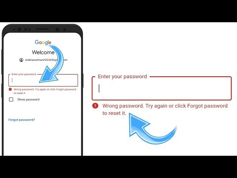 Google & PlayStore Account Wrong Password Try Again Or Click Forgot Password To Reset it problem