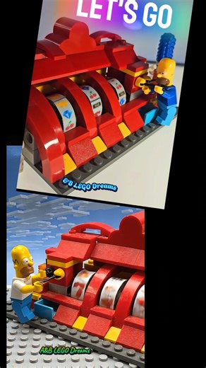 LEGO Building gambling machine #stopmotion #lego #shortsfeed #gambling #winner #winning