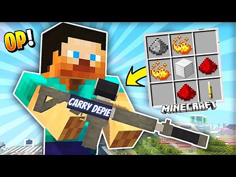 I CRAFTED The STRONGEST GUN In MINECRAFT 🔥🔥