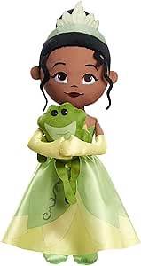 Disney Princess Lil' Friends Plush Tiana & Naveen 14.5-inch Plush Doll, Officially Licensed Kids Toys for Ages 3 Up, Gifts and Presents by Just Play
