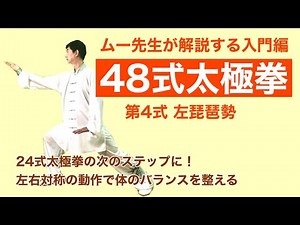 【入門】48式太極拳 第4式【動作解説】
