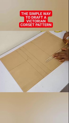 This is how easy it is to draft a VICTORIAN CORSET PATTERN | Stitch-a-dress