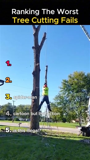 Ranking The Worst Tree Cutting Fails 🌳😱 (Part 2)