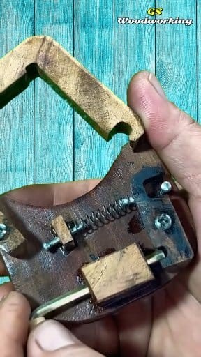 6K views · 28 reactions | DIY Wooden Spring Key lock #reels #wooden #keylock #ideas | GS Woodworking | Facebook