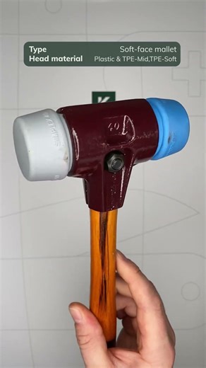 Halder SIMPLEX 3013040 TPE MID soft, soft face mallet, 40 mm