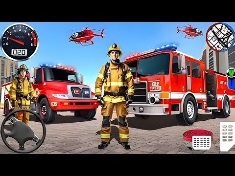 🚒 Fire Truck Driving Simulator 3D – Firefighter Rescue Mission Gameplay 2025 🔥
