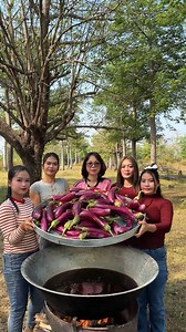 Cooking yummy eggplant recipe | Primitive Art