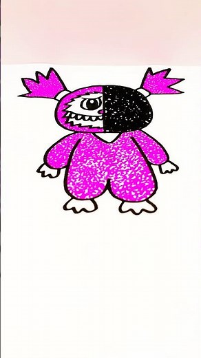 Kiki & Labubu #art #drawing #shorts