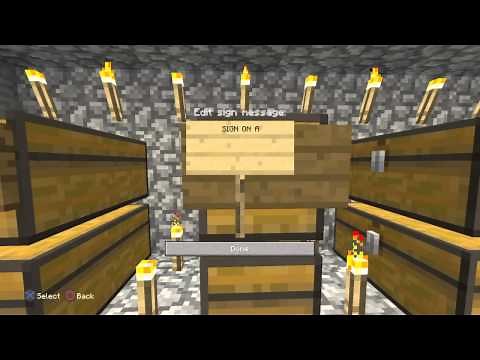 How To Put a Sign On a Chest In Minecraft