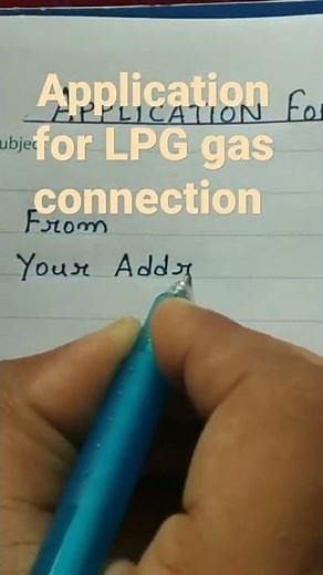 How to Write an Application for LPG gas connection