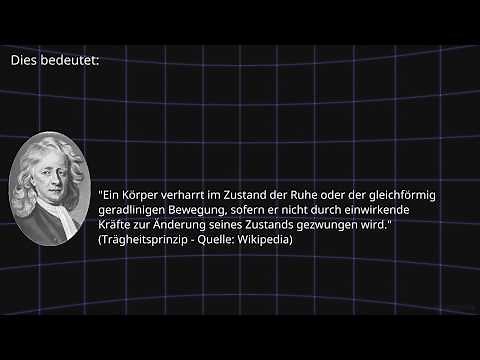 Isaac Newton - Das Trägheitsprinzip erklärt
