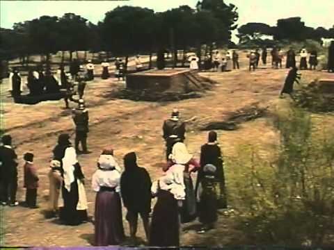 Burning at stake scene from an horror movie