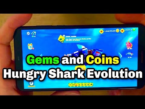 Hungry Shark Evolution Unlimited Gems and Coins - Unlock All Sharks