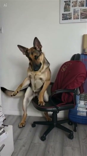 German shepherd dance #funny #animals #fyp #germanshepherd